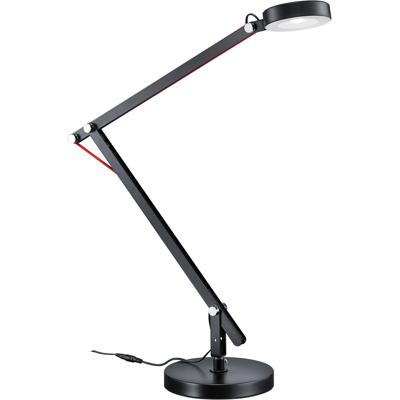 LED Bureaulamp 5W Warm Wit 3000K - Rond Glans Zwart Aluminium