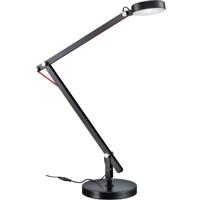 LED Bureaulamp 5W Warm Wit 3000K - Rond Glans Zwart Aluminium - thumbnail