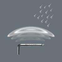 Wera 950 PKS Stiftsleutel, Metrisch, Verchroomd, Hex-Plus, 5.0 mm - 1 stuk(s) - 05133155001 - thumbnail