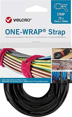 Velcro kabelbinders Velcro One-Wrap Strap 2 x 20 cm (25 Stuks)