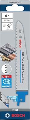 Bosch Accessories 2608657527 Reciprozaagblad S 930 CF, Endurance for Heavy Metal, verpakking van 5 stuks 5 stuk(s)
