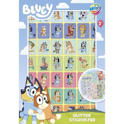 Moxy Bluey/Dora glitter stickerboek a5