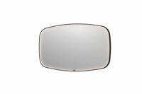 INK SP31 spiegel - 140x4x80cm contour in stalen kader incl dir LED - verwarming - color changing - dimbaar en schakelaar - mat zwart 8409870 - thumbnail