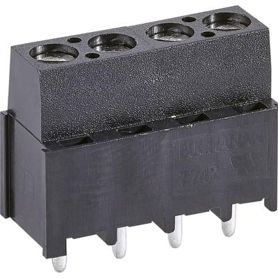 TE Connectivity 282858-2 Klemschroefblok 3 mm² Aantal polen 2 Zwart 1 stuk(s)