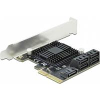 DeLOCK 5 port SATA PCI Express x4 Card Low Profile interface kaart - thumbnail