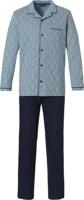 Pastunette heren doorknoop pyjama 3D blokken - thumbnail