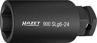 HAZET Krachtdopsleutel 900SLG6-24 · 1/2 inch (12,5 mm) vierkant hol, 24 mm buitenzeskant · Buiten-zeskant-tractieprofiel · SW 24 mm - thumbnail