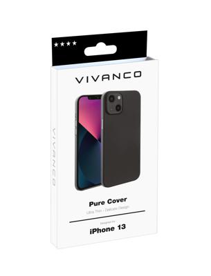 Vivanco Pure Backcover Apple iPhone 13 Zwart Inductieve lading, Stootbestendig Vivanco Pure Backcover Apple iPhone 13 Zwart Inductieve lading, Stootbestendig