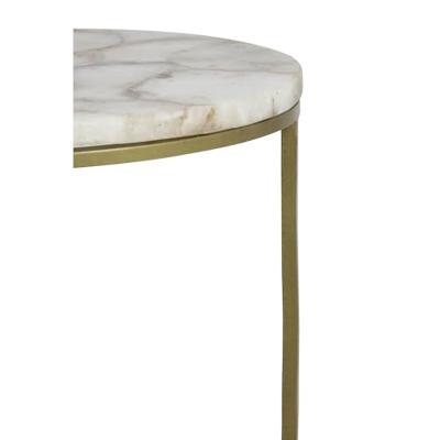 Light & Living Bijzettafel 'Axat' Set van 2 stuks, agaat antiek brons