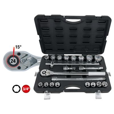 KS Tools 911.0721 Dopsleutelset Inch 3/4 (20 mm) 21-delig