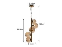 ECO-Light Pendelleuchte 9120-S5 GO Hanglamp G9 Champagne - thumbnail