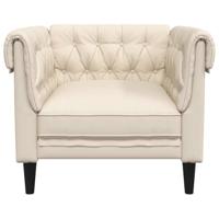 Fauteuil Chesterfield-stijl linnen - thumbnail