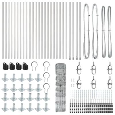 Weidehekwerk Zilver 50 x 0.8 m Gegalvaniseerd staal