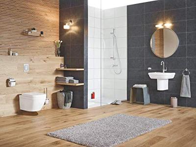Grohe Essentials toiletrolhouder met klep chroom