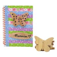 Grote Houten Vlinders, 20st. - thumbnail