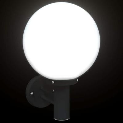 VidaXL Buiten wandlamp zwart 28 x 25 x 38 cm