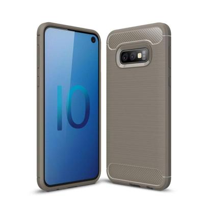 Geborsteld textuur koolstofvezel TPU Case voor Galaxy S10 Lite