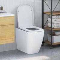 VidaXL Toiletzitting wit 47,5 x 35 x 3,6 cm duroplast - thumbnail