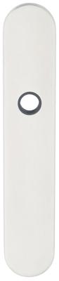 Schildpaar afgerond LS rvs mat WC90 blind-bev