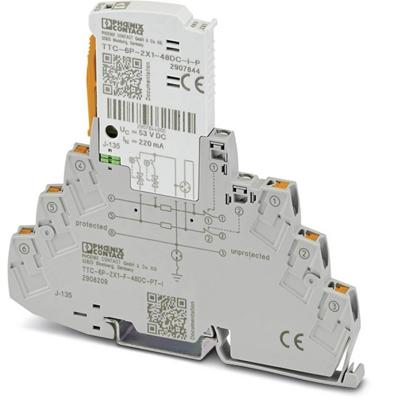 Phoenix Contact 2908209 TTC-6P-2X1-F-48DC-PT-I Overspanningsveilige afleider 1 stuk(s) Phoenix Contact 2908209 TTC-6P-2X1-F-48DC-PT-I Overspanningsveilige afleider 1 stuk(s)