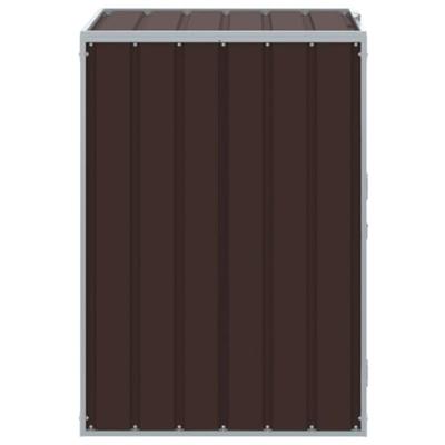 Containerberging voor 1 container 72x81x115 cm staal bruin - thumbnail