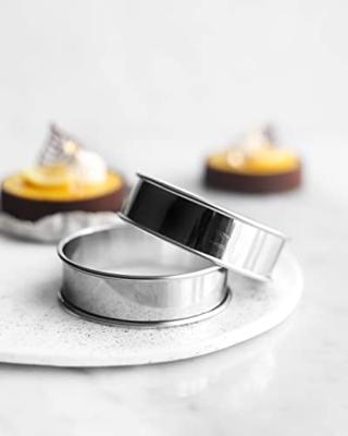 Patisse flanringen set van 4 8 cm rvs