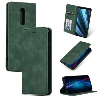 Retro huid voelen Business magnetische horizontale Flip lederen case voor Sony Xperia 1 & Xperia XZ4 (leger groen) Retro huid voelen Business magnetische horizontale Flip lederen case voor Sony Xperia 1 & Xperia XZ4 (leger groen)