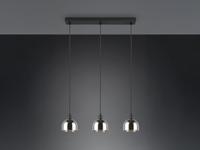 Trio Zwarte hanglampMolly 3-lichts wit glas - R31863032 - thumbnail