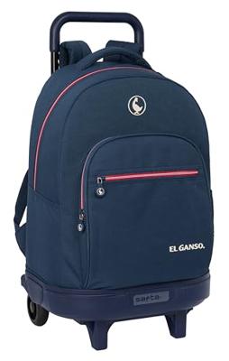 Schoolrugzak met Wielen El Ganso Classic Marineblauw 33 X 45 X 22 cm
