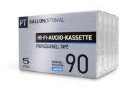 GallunOptimal audiocassettes 5 stuks 90 minuten PT90 - thumbnail