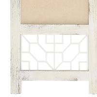 Kamerscherm met 6 panelen 210x165 cm stof crmekleurig - thumbnail