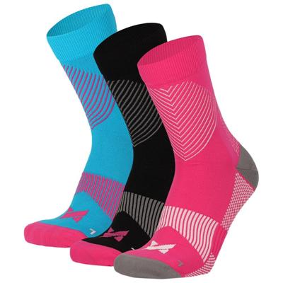 Xtreme Compressiesokken Quarter 3-pack Multi Pink-35/38 Xtreme Compressiesokken Quarter 3-pack Multi Pink-35/38