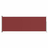 Tuinscherm uittrekbaar 220x600 cm rood - thumbnail