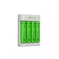 GP - ReCyko Battery Charger E411 USB - incl. 4 x AA 2100 mAh Batteries - thumbnail