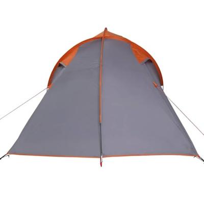 VidaXL Tunnel tent met dak grijs en oranje 510 x 240 x 156 cm taft
