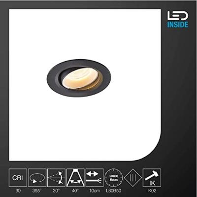 SLV 1005557 NUMINOS MOVE XS LED-inbouwlamp LED vast ingebouwd Zwart