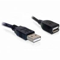 Delock USB-kabel USB 2.0 USB-A stekker, USB-A bus 0.15 m Zwart 82457 - thumbnail