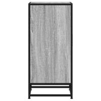 Dressoir 35,5x35x76 cm bewerkt hout en metaal grijs sonoma - thumbnail