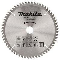 Makita Accessoires D-65567 Afkortzaagblad | div. materialen | 160x20x2,2 | 60T | 5g - D-65567 - thumbnail