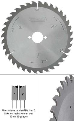 Spero 140mm hout TCT zaagblad 36 tands - asgat 20mm - SPW-140-36-20