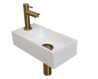 INK Versus Fonteinpack - Polystone - links fonteinkraan - designsifon - afvoerplug - incl bevestiging 1805142 - thumbnail