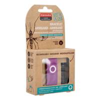 Manouka Armband A/muggen Uni Paars - thumbnail