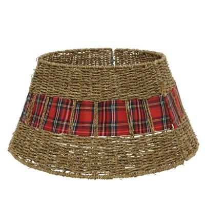 Boomring zeegras d70h28 cm naturel kerst Everlands - Everlands