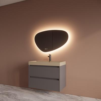 Badmeubelset BWS Riga Met Lako Wastafel Cappuccino 80 cm Leigrijs Boss & Wessing Badmeubelset BWS Riga Met Lako Wastafel Cappuccino 80 cm Leigrijs Boss & Wessing