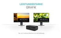 Dockstation i-Tec USB4DUALDOCK100W Zwart - thumbnail