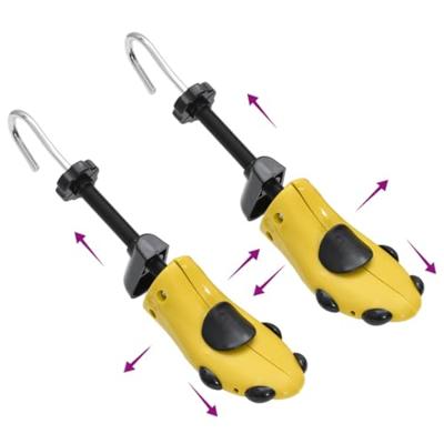 VidaXL Schoenspanners met schoenlepel eu 37-41 kunststof geel - thumbnail