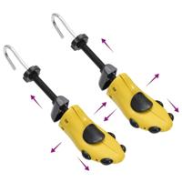 VidaXL Schoenspanners met schoenlepel eu 34-37 kunststof geel - thumbnail