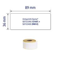 Avery-Zweckform AS0722390 Etiketten 89 x 36 mm Papier Wit 4680 stuk(s) Permanent hechtend Adresetiketten - thumbnail
