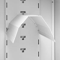 VidaXL Zadelkast 53x53x140 cm staal lichtgrijs - thumbnail