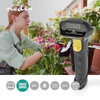 Nedis BSCNW1D100BK Barcodescanner Laser Draadloos 1d Lineair Batterij Gevoed / Usb Gevoed Usb-dongle
